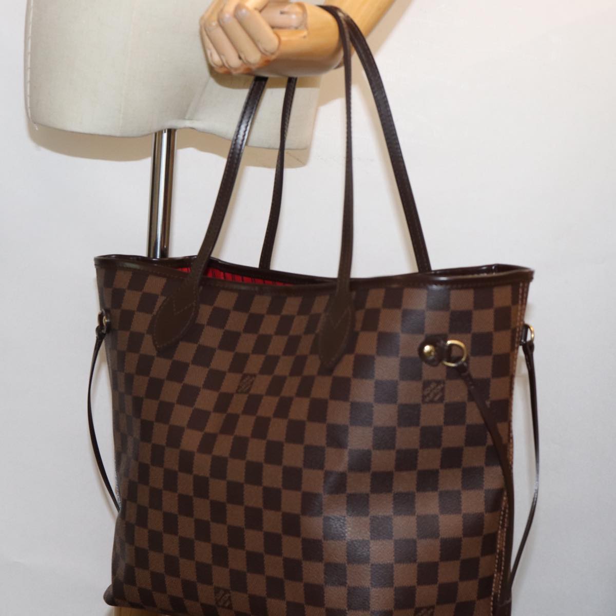 LOUIS VUITTON Damier Ebene Neverfull MM Tote Bag N51105 LV Auth am6117AV