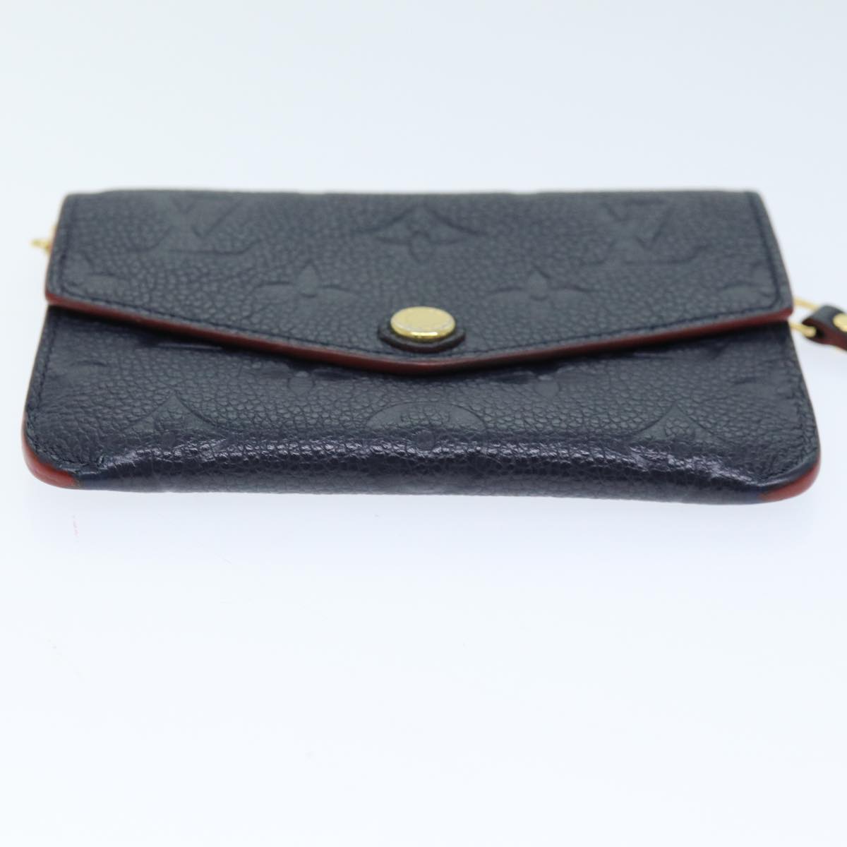 LOUIS VUITTON Empreinte Pochette Cles Coin Purse Navy M62017 LV Auth am6128