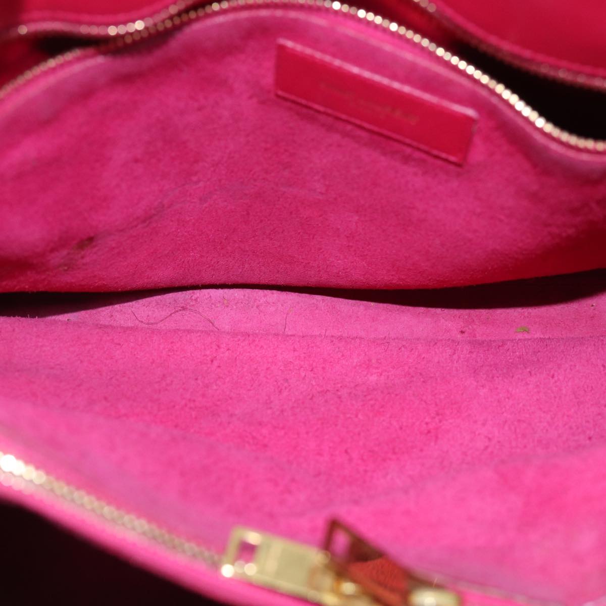 SAINT LAURENT Sac De Jules Hand Bag Leather 2way Pink 324823 Auth am6195