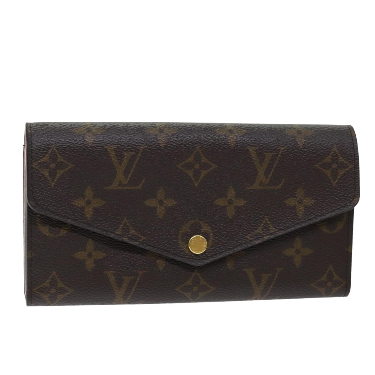 LOUIS VUITTON Monogram Portefeuille Sarah Rose Valerine M62235 LV Auth am6274