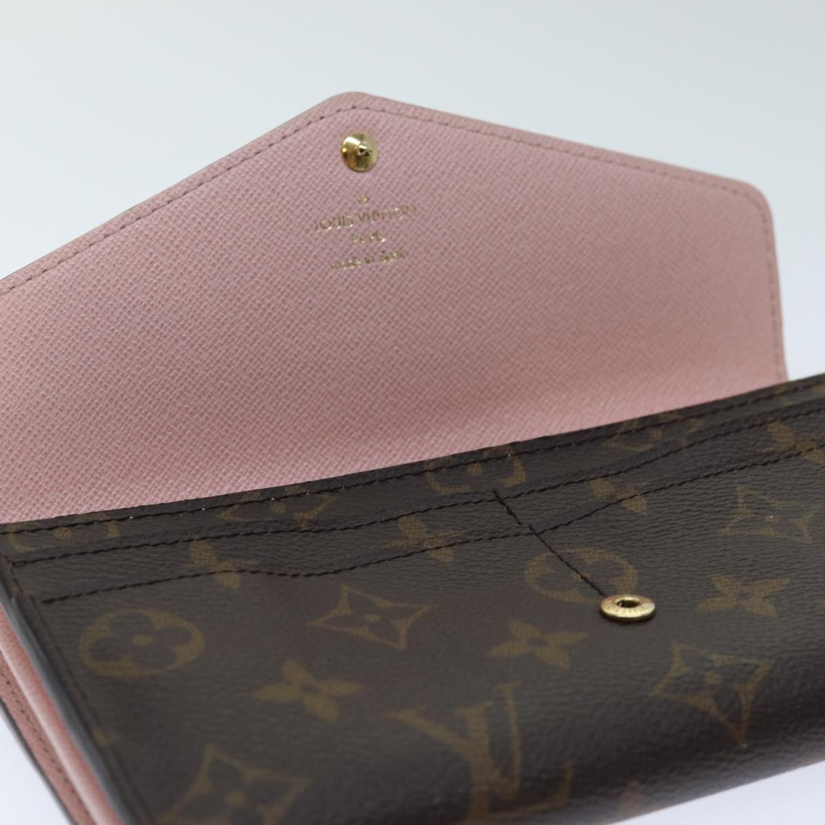 LOUIS VUITTON Monogram Portefeuille Sarah Rose Valerine M62235 LV Auth am6274