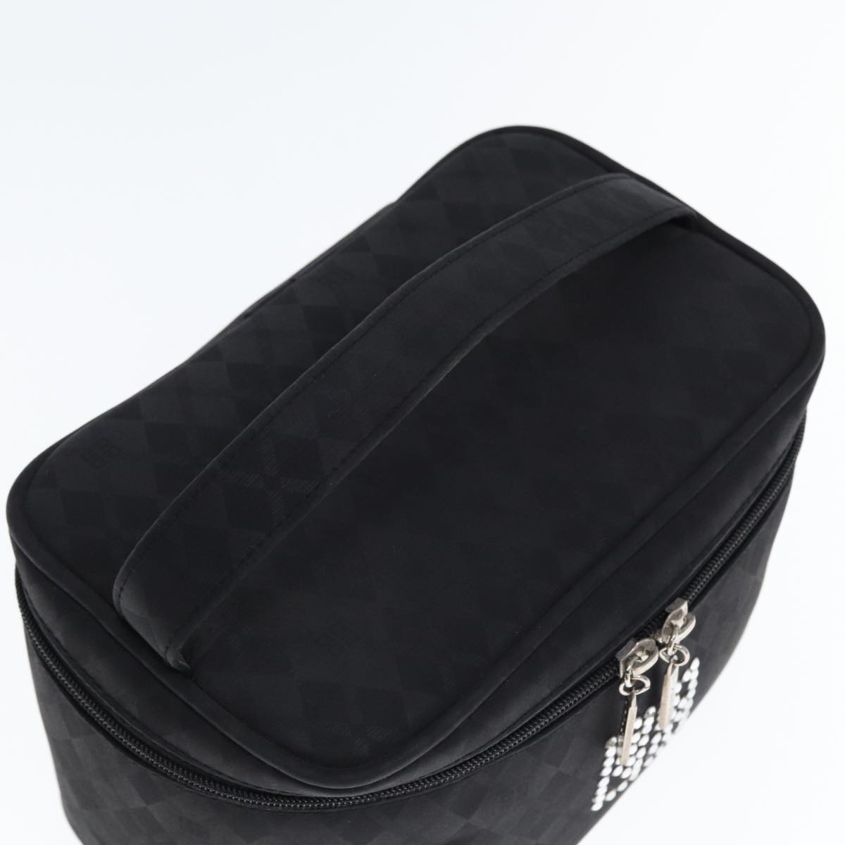 GIVENCHY Vanity Cosmetic Pouch Nylon Black Auth am6346