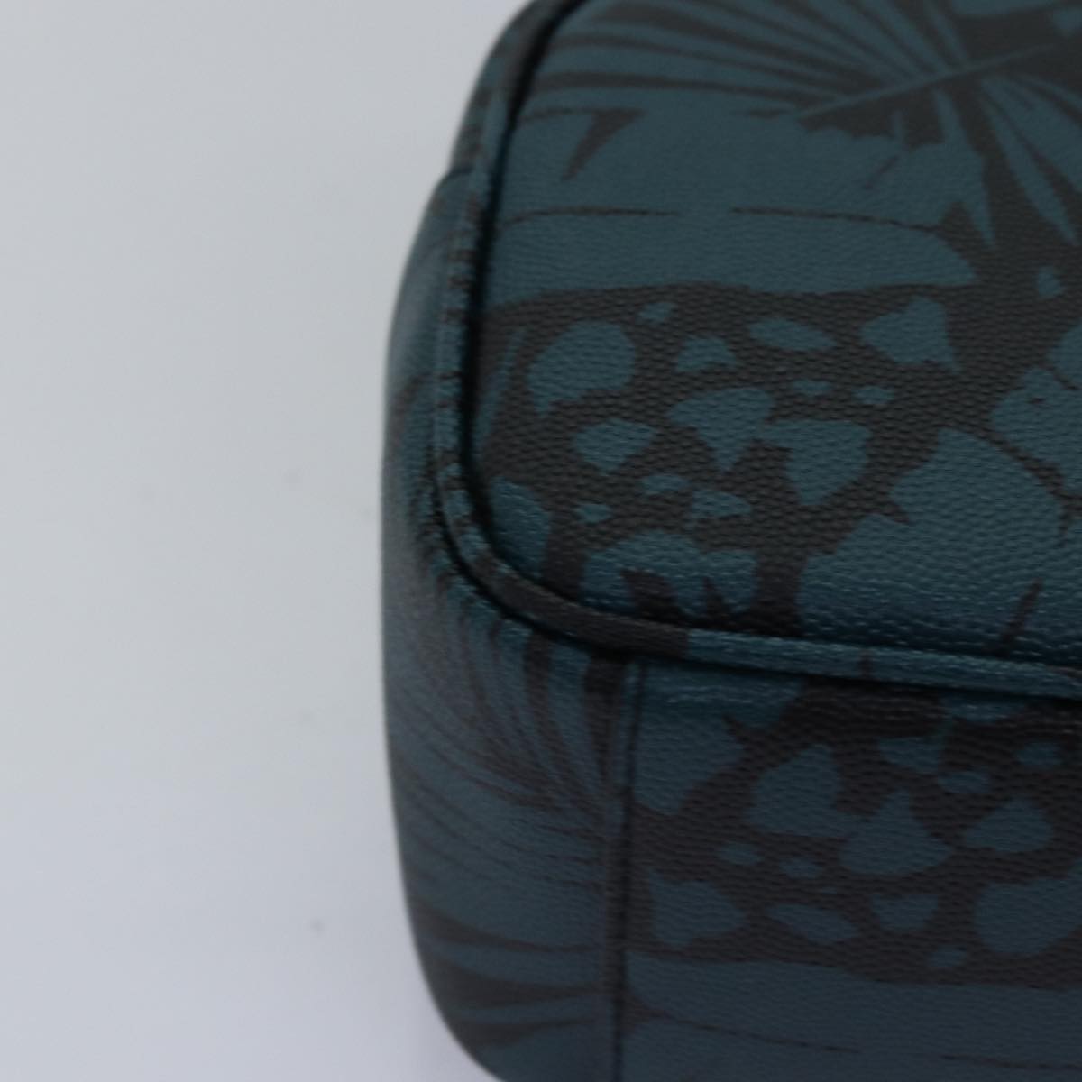 SAINT LAURENT Clutch Bag Leather Blue Auth am6361