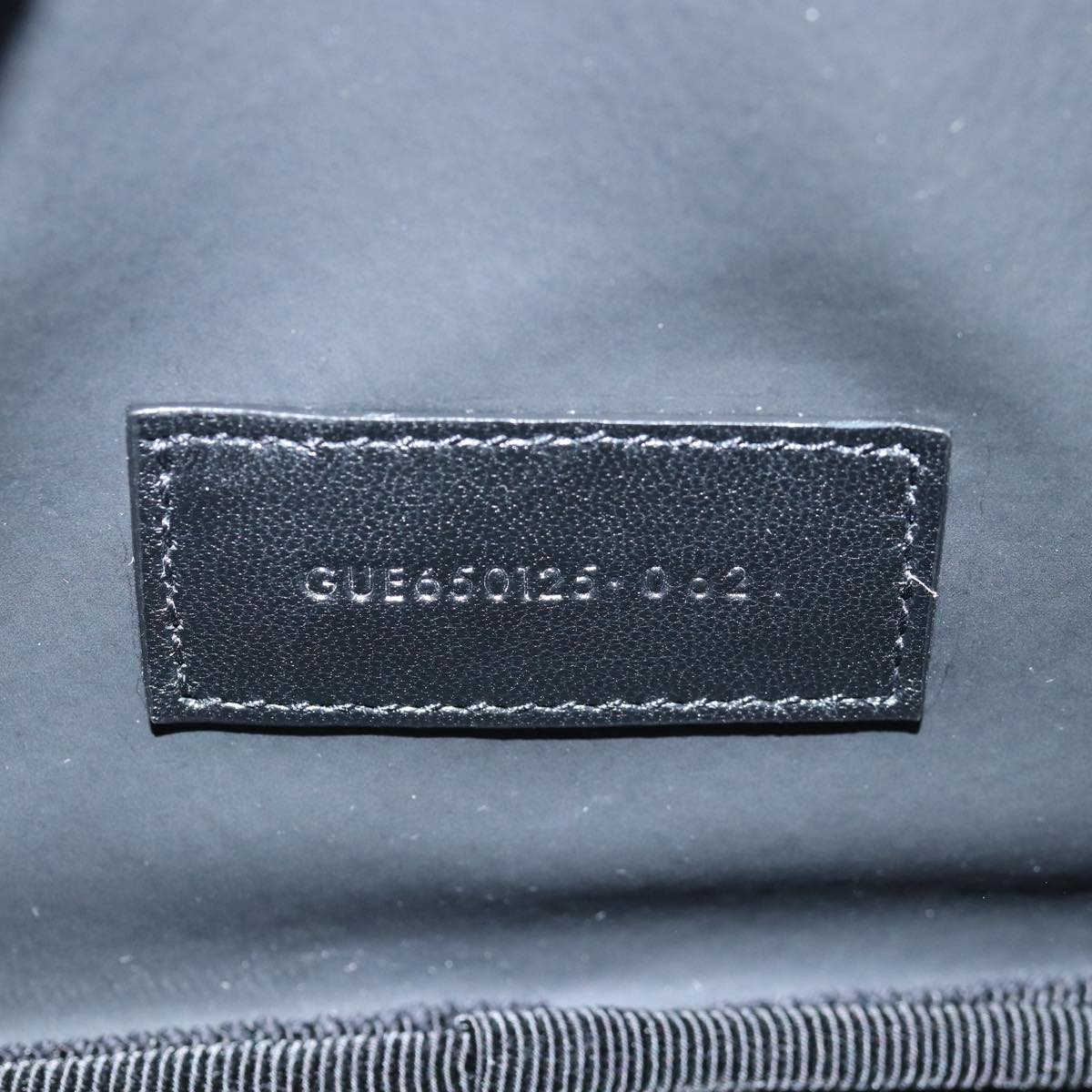 SAINT LAURENT Clutch Bag Leather Blue Auth am6361