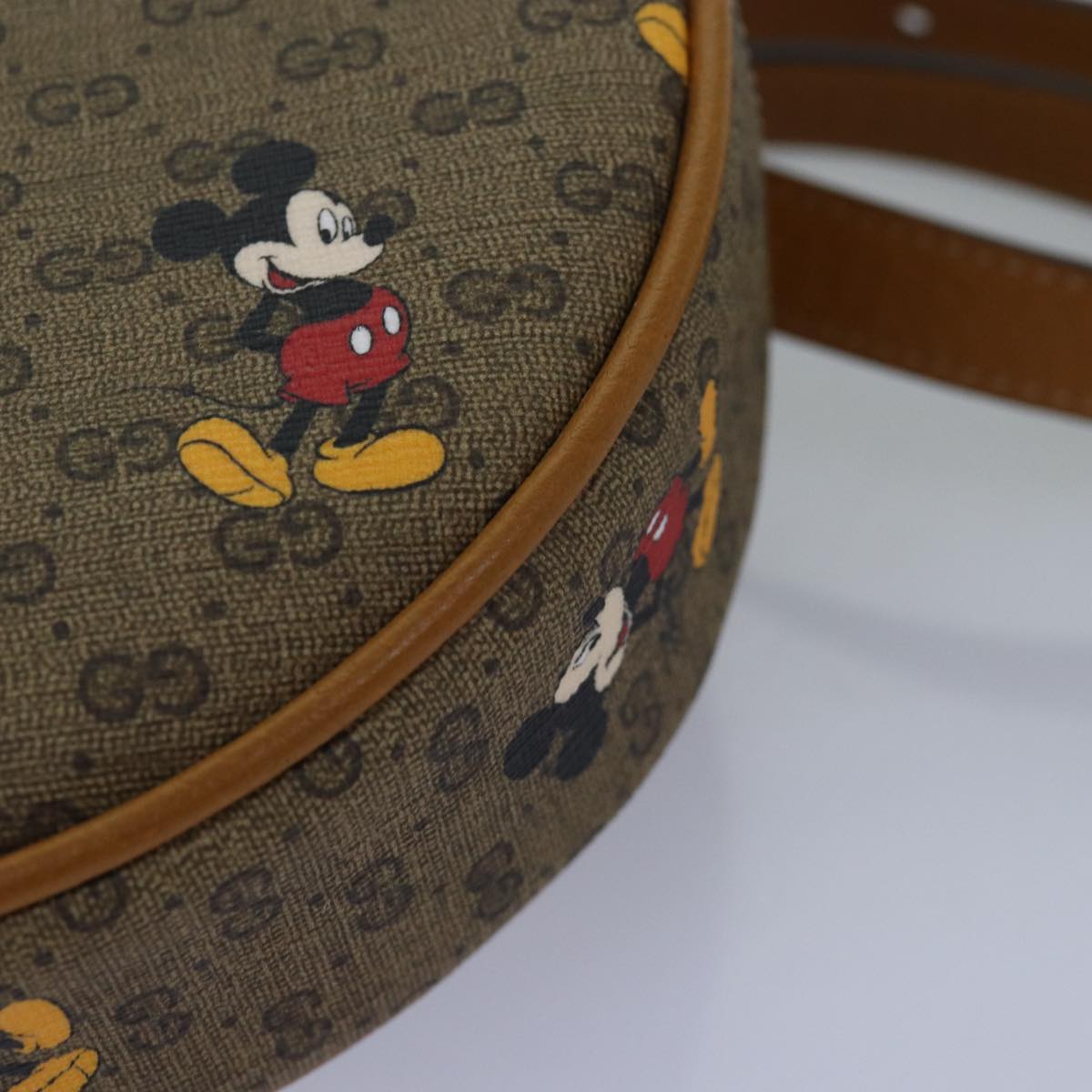 GUCCI Micro GG Supreme Disney Mini Backpack PVC Beige 603730 Auth am6384S