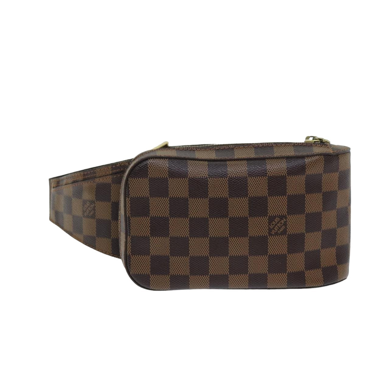 LOUIS VUITTON Damier Ebene Geronimos Shoulder Bag N51994 LV Auth am6396