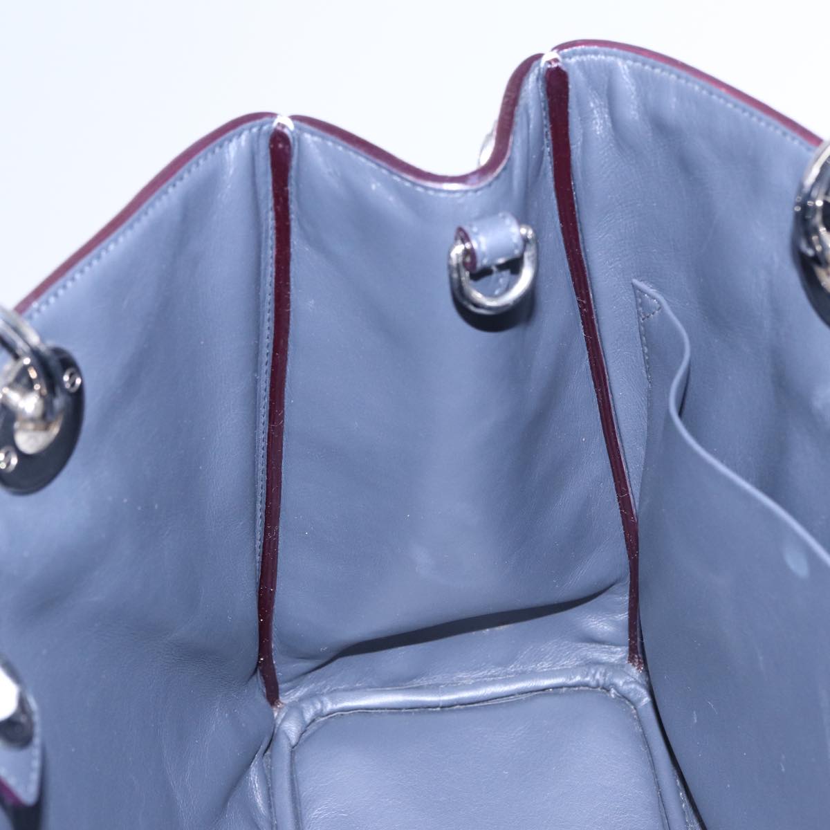 Christian Dior Diorissimo Hand Bag Leather 2way White Auth am6412AV