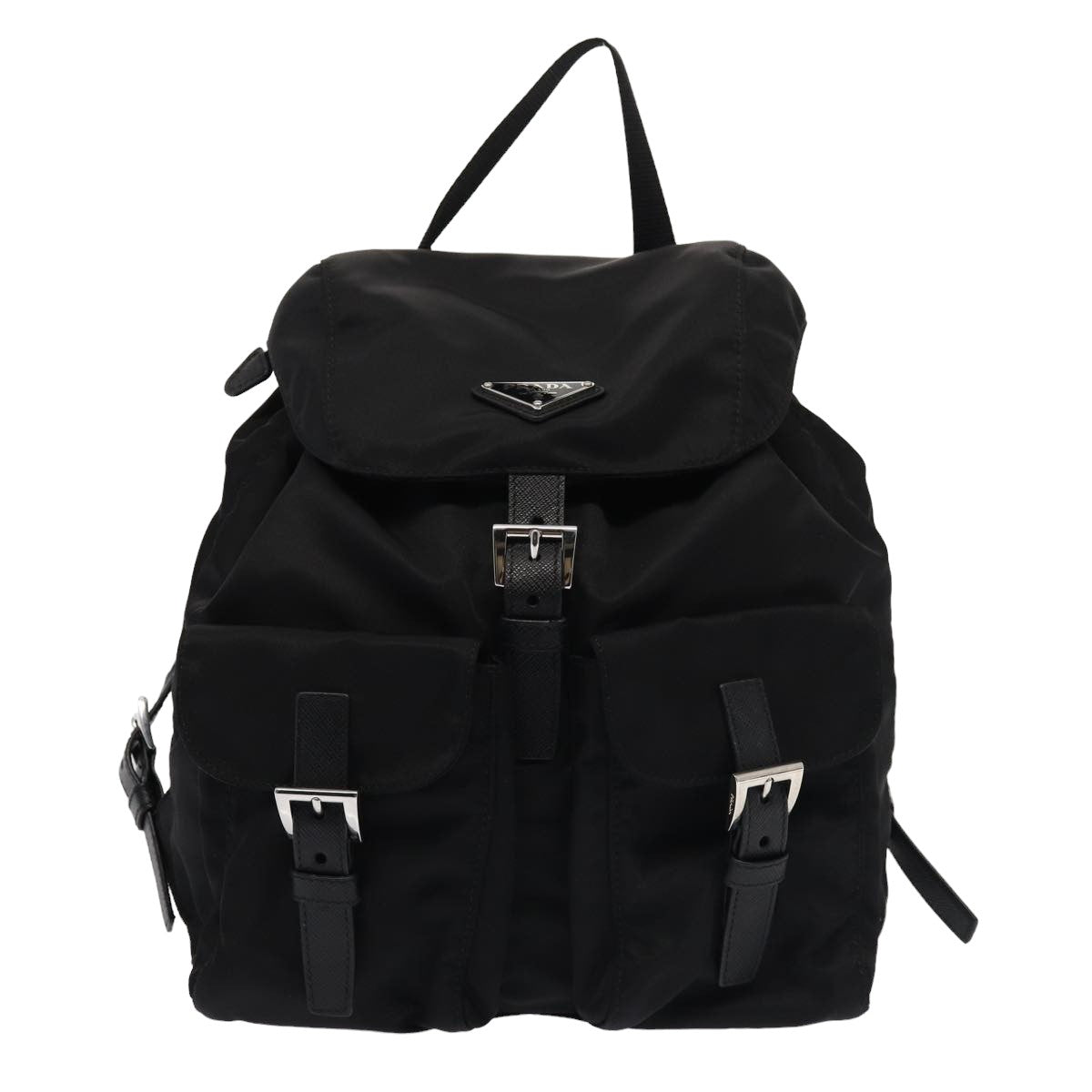 PRADA Backpack Nylon Black Auth am6424A