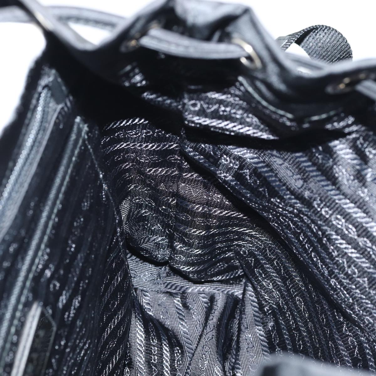 PRADA Backpack Nylon Black Auth am6424A