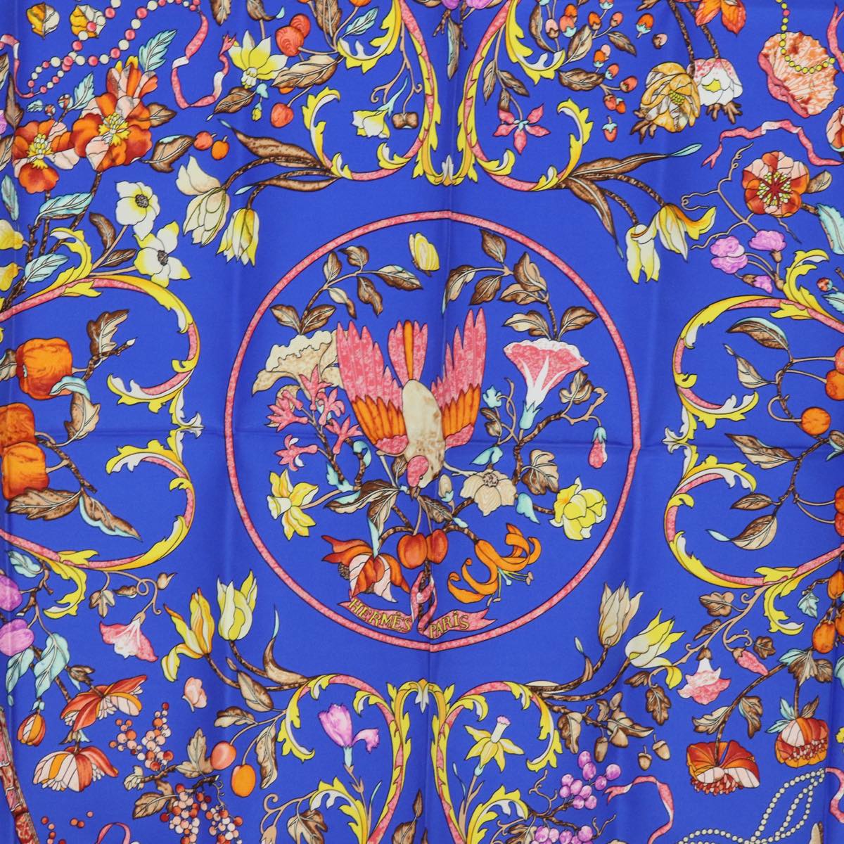 HERMES Carre 90 Scarf PIERRES d' ORIENT et d' OCCIDENT Silk Purple Auth am6434