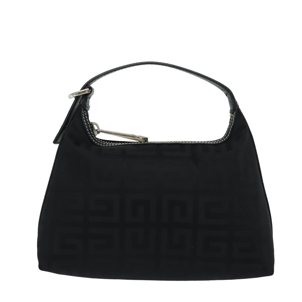 GIVENCHY Hand Bag Nylon Black Auth am6457