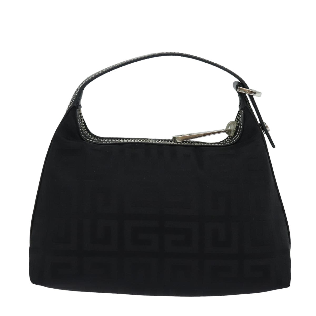 GIVENCHY Hand Bag Nylon Black Auth am6457