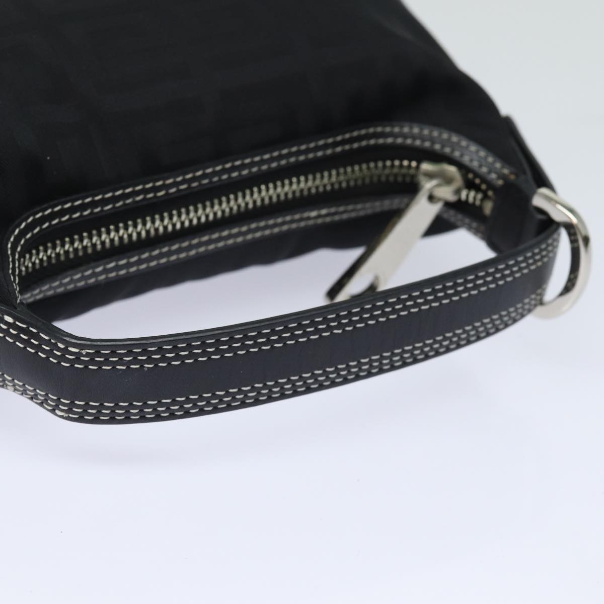 GIVENCHY Hand Bag Nylon Black Auth am6457