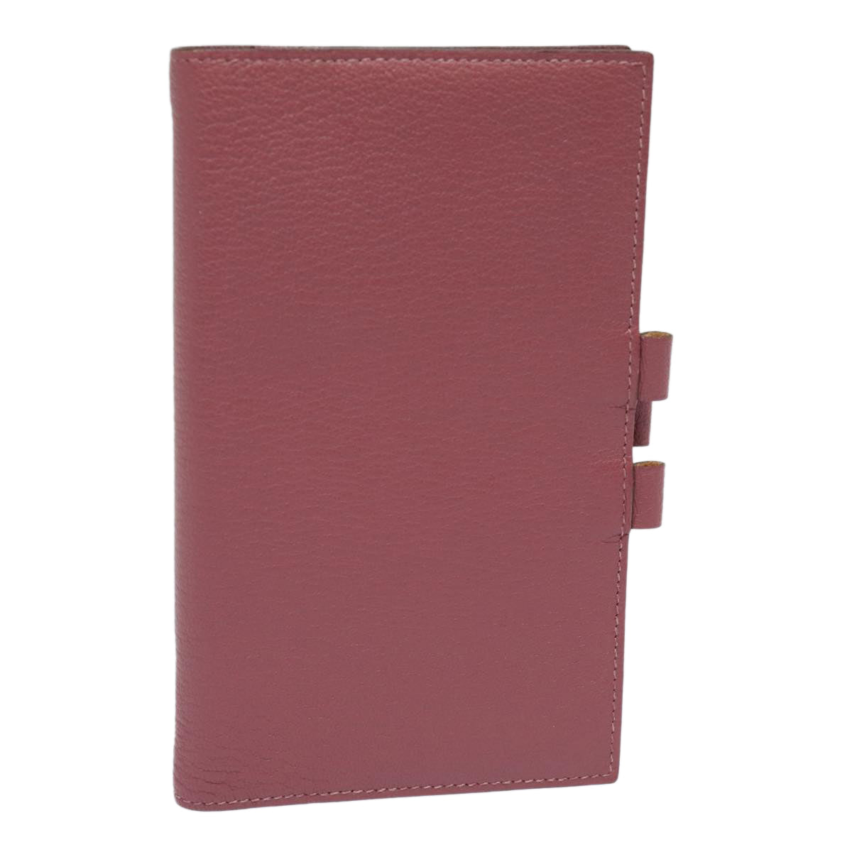 HERMES agenda Day Planner Cover Leather Pink Auth am6508