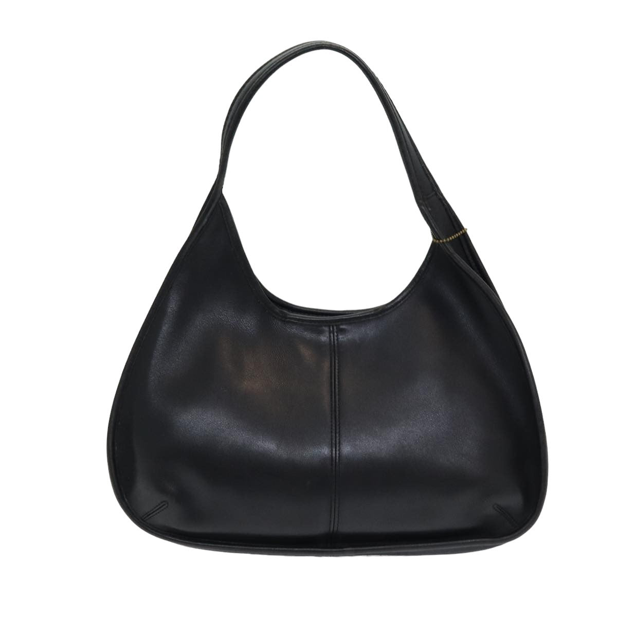 Coach Shoulder Bag Leather Black Auth am6545