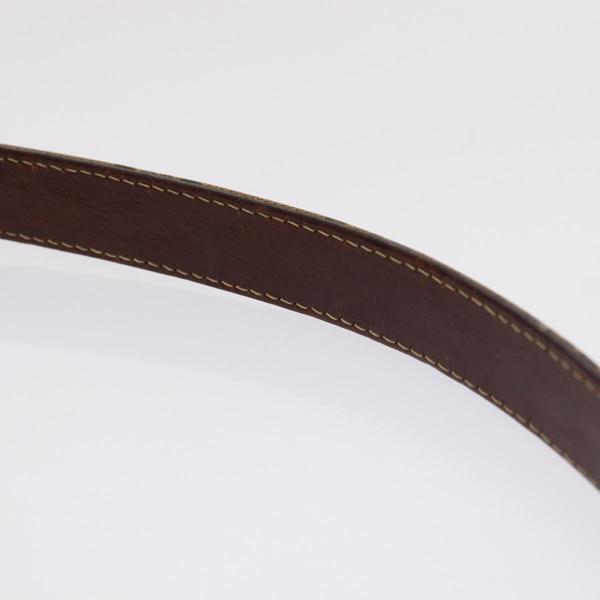 FENDI Zucchino Canvas Mamma Baguette Shoulder Bag Beige Auth am6583V