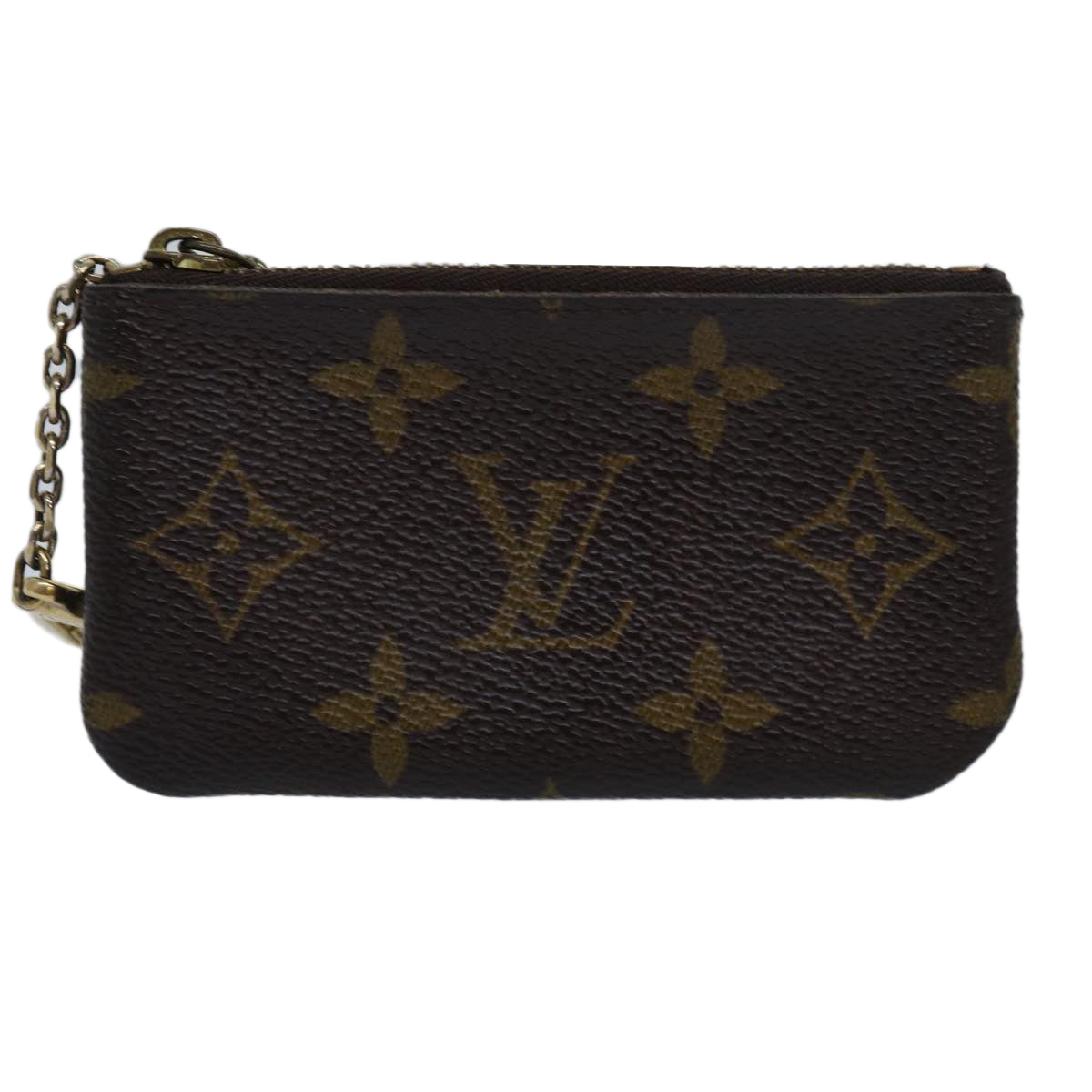 LOUIS VUITTON Monogram Pochette Cles Coin Purse M62650 LV Auth am6585