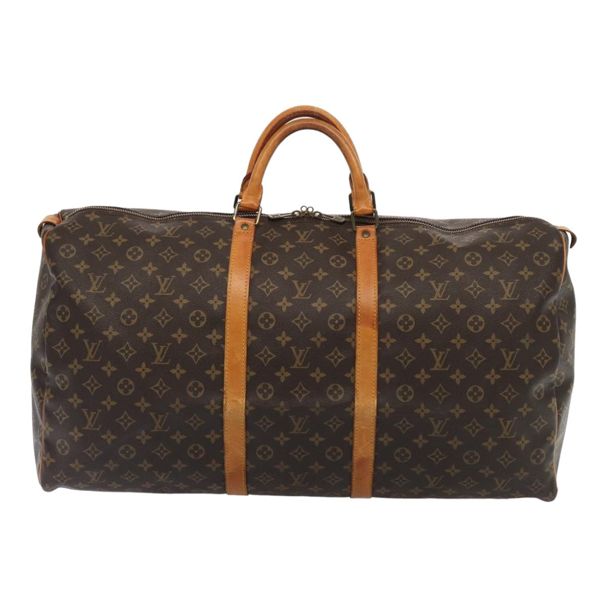 LOUIS VUITTON Monogram Keepall 60 Boston Bag M41422 LV Auth am6591