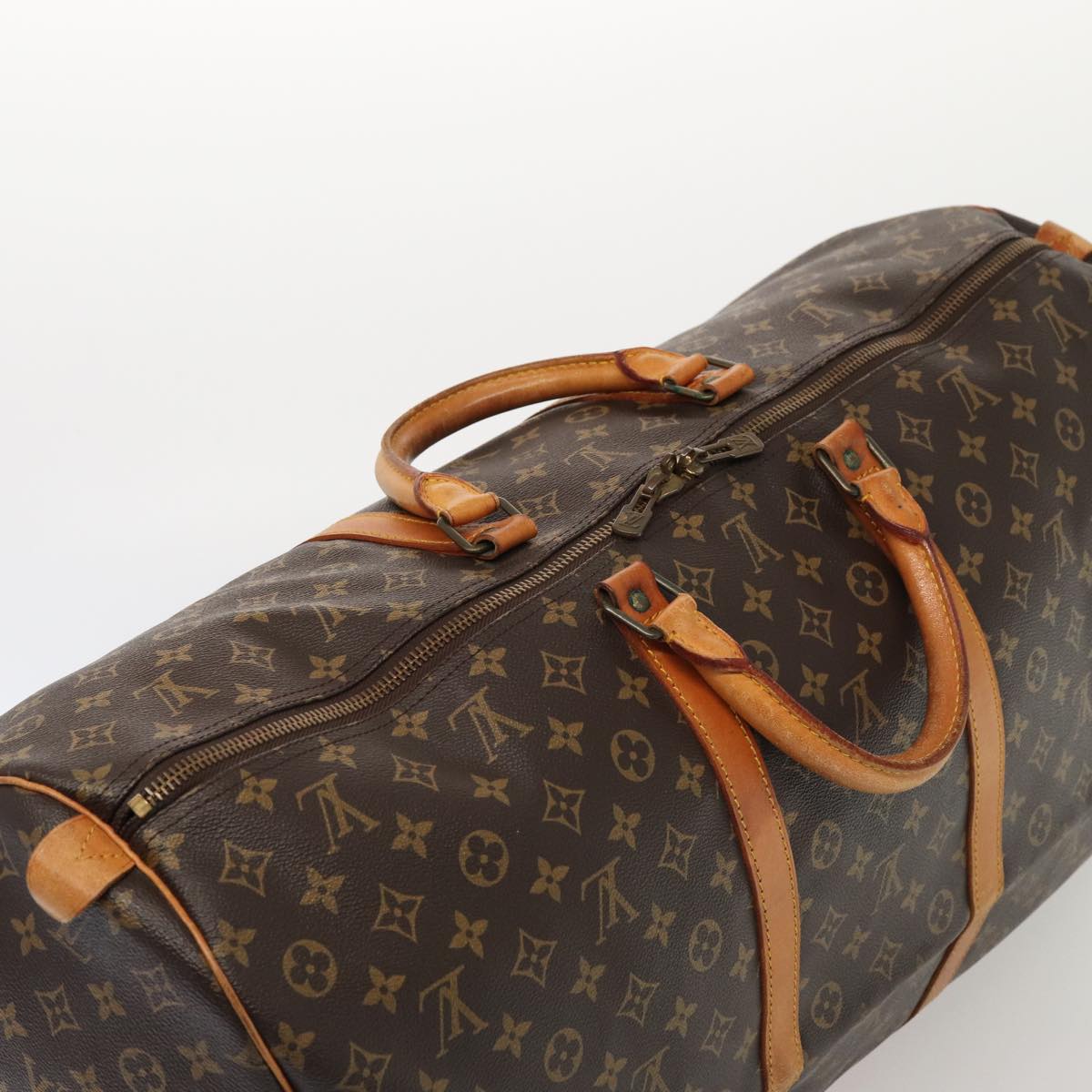 LOUIS VUITTON Monogram Keepall 60 Boston Bag M41422 LV Auth am6591