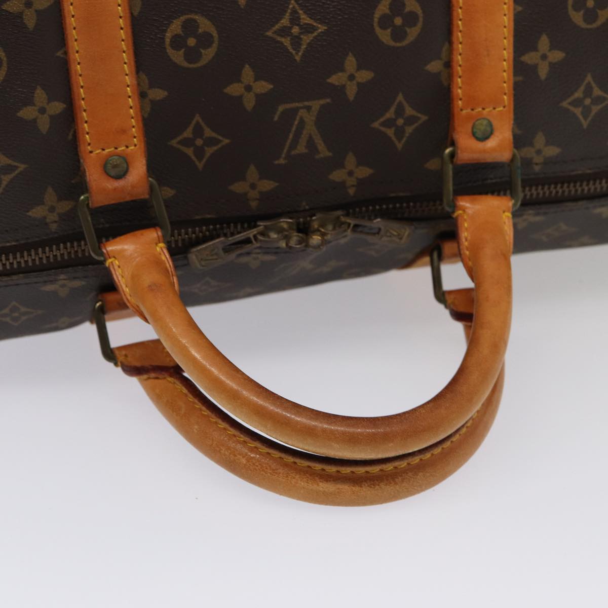 LOUIS VUITTON Monogram Keepall 60 Boston Bag M41422 LV Auth am6591