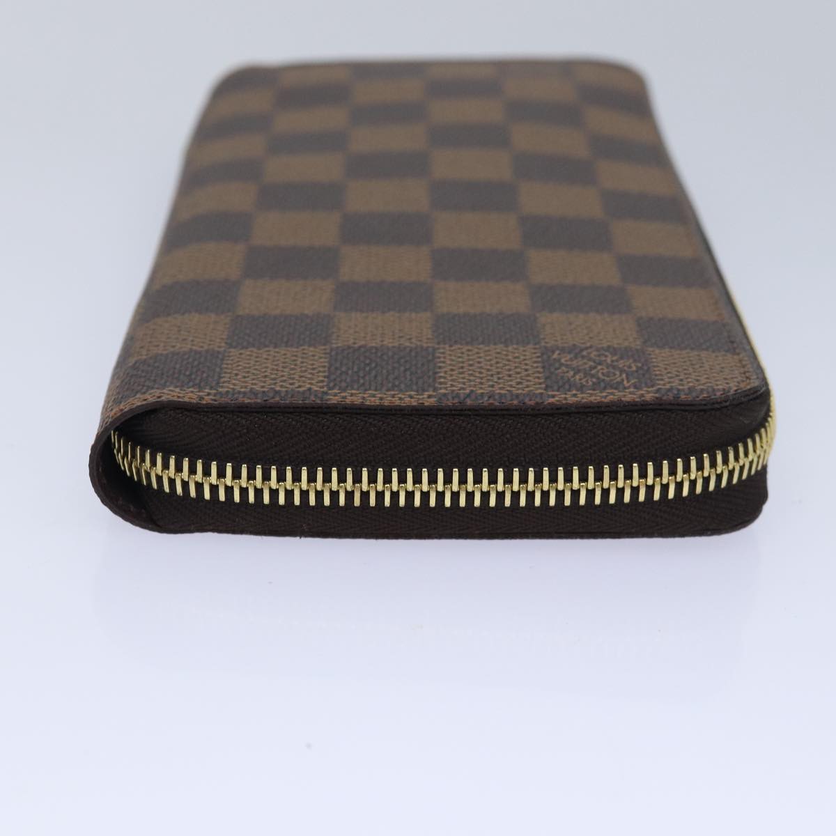 LOUIS VUITTON Damier Ebene Zippy Wallet Long Wallet N41661 LV Auth am6593S