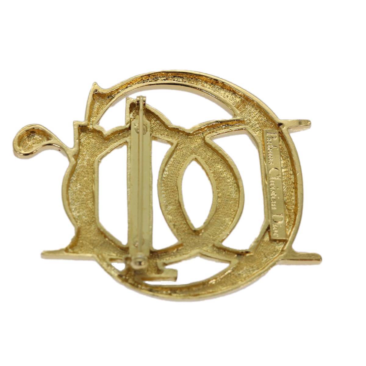 Christian Dior Brooch metal Gold Auth am6610