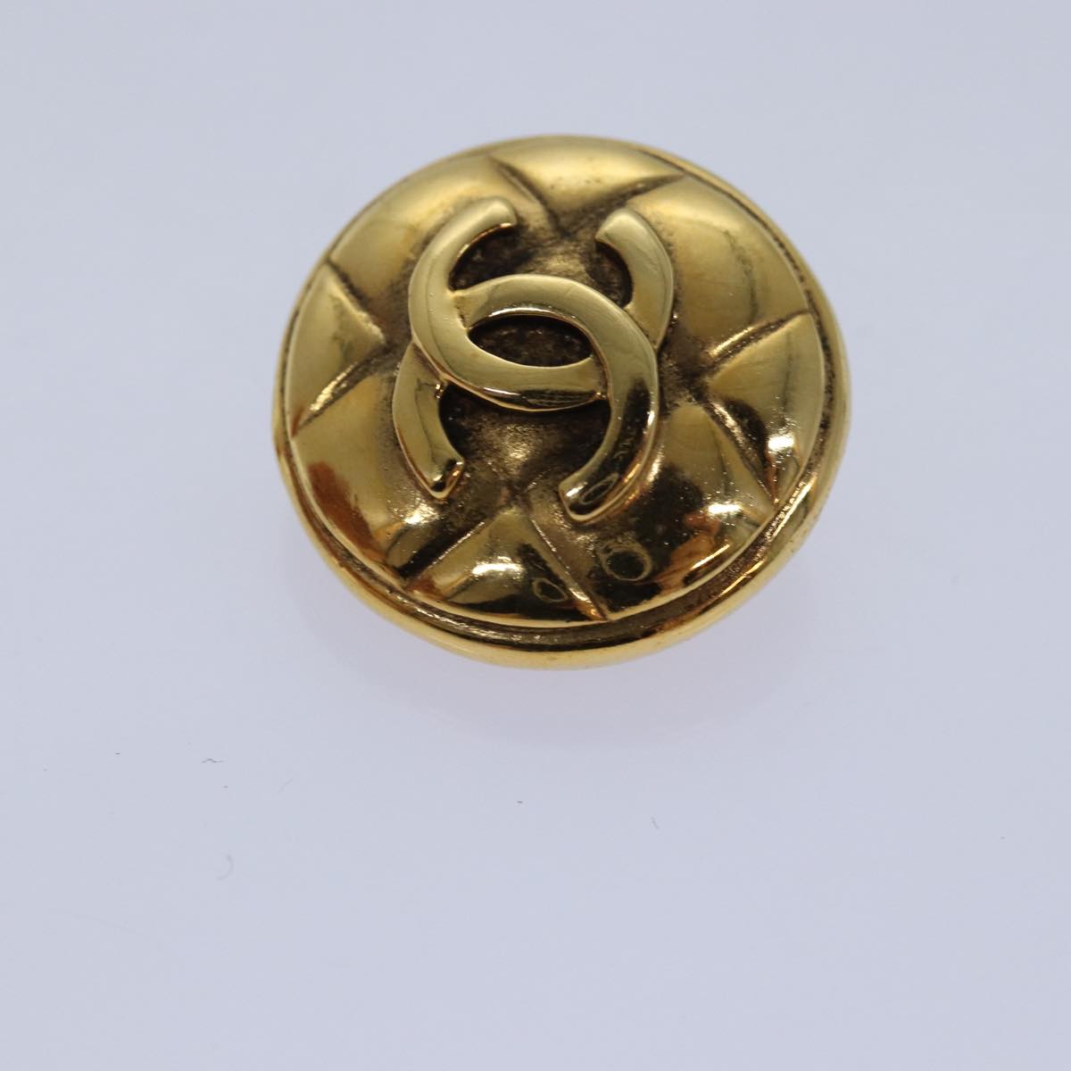 CHANEL COCO Mark Earring metal Gold CC Auth am6613