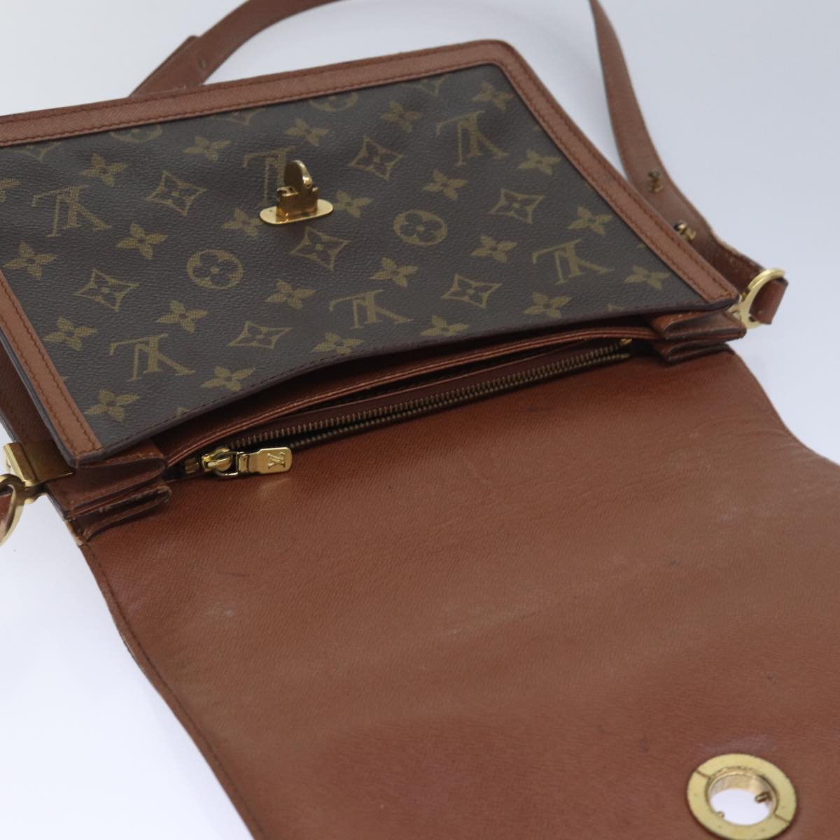 LOUIS VUITTON Monogram Raspail Shoulder Bag M51372 LV Auth am6639