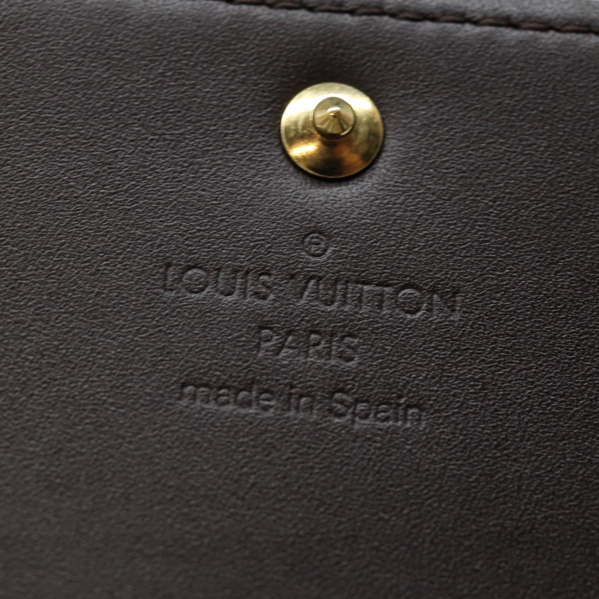 LOUIS VUITTON Vernis Anvelop Cult De Vuitto Case Amarante M91409 LV Auth am6684