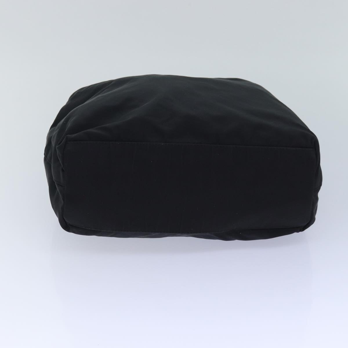 Christian Dior Maris Pearl Hand Bag Nylon Black Silver Auth am6778