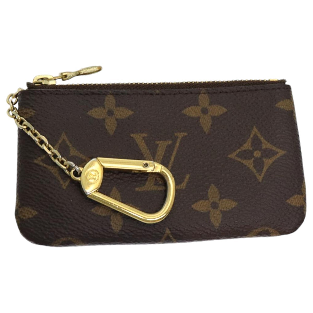 LOUIS VUITTON Monogram Pochette Cles Coin Purse M62650 LV Auth am6784