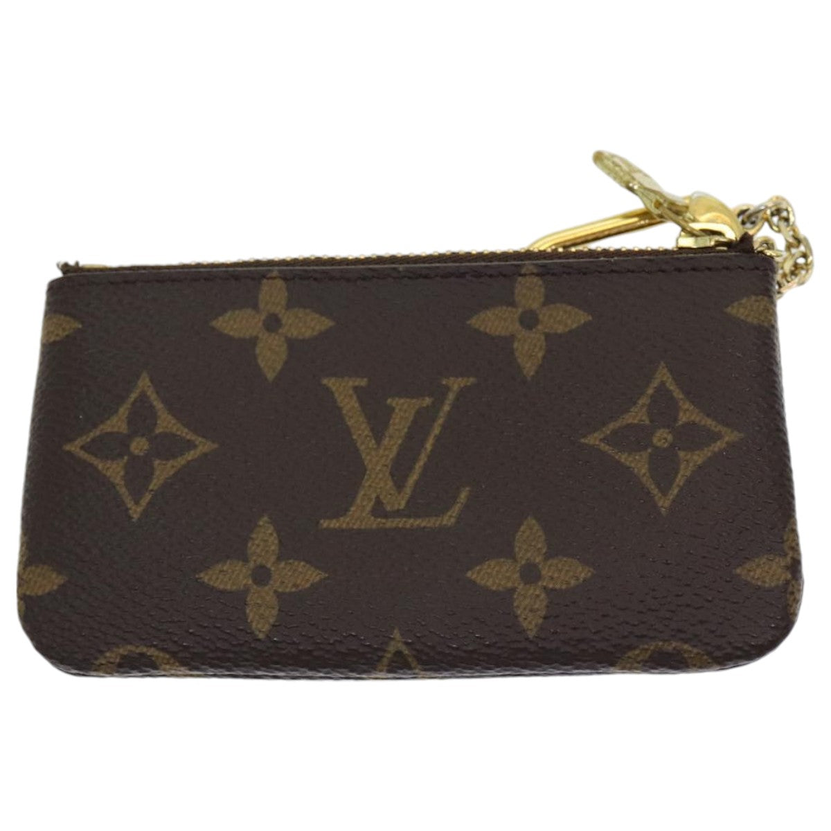 LOUIS VUITTON Monogram Pochette Cles Coin Purse M62650 LV Auth am6784