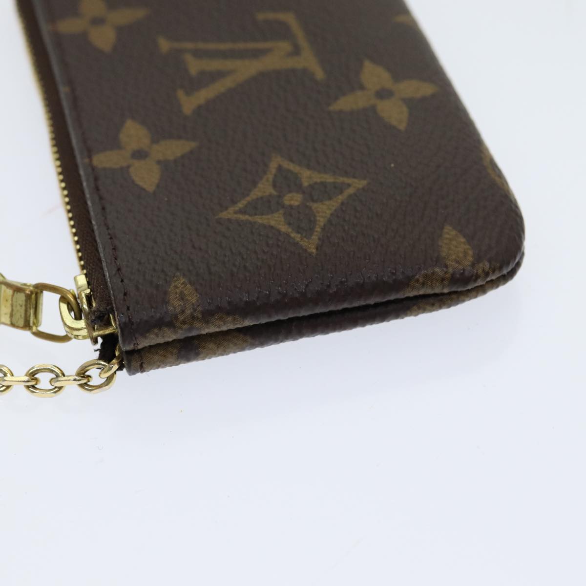 LOUIS VUITTON Monogram Pochette Cles Coin Purse M62650 LV Auth am6784