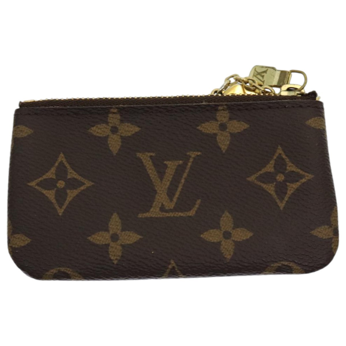 LOUIS VUITTON Monogram Pochette Cles Coin Purse M62650 LV Auth am6785