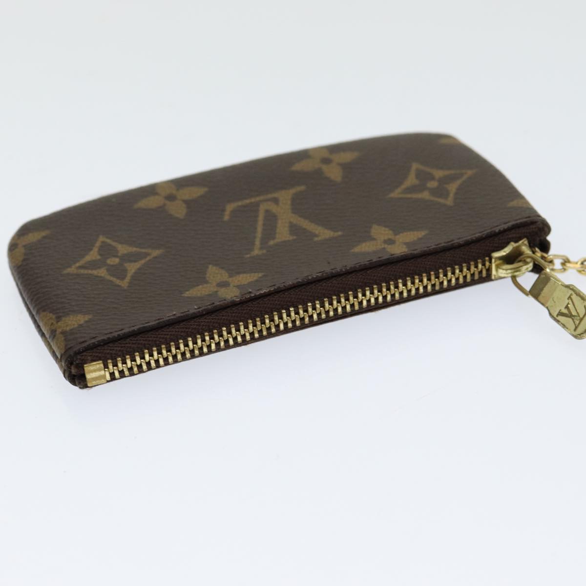 LOUIS VUITTON Monogram Pochette Cles Coin Purse M62650 LV Auth am6785