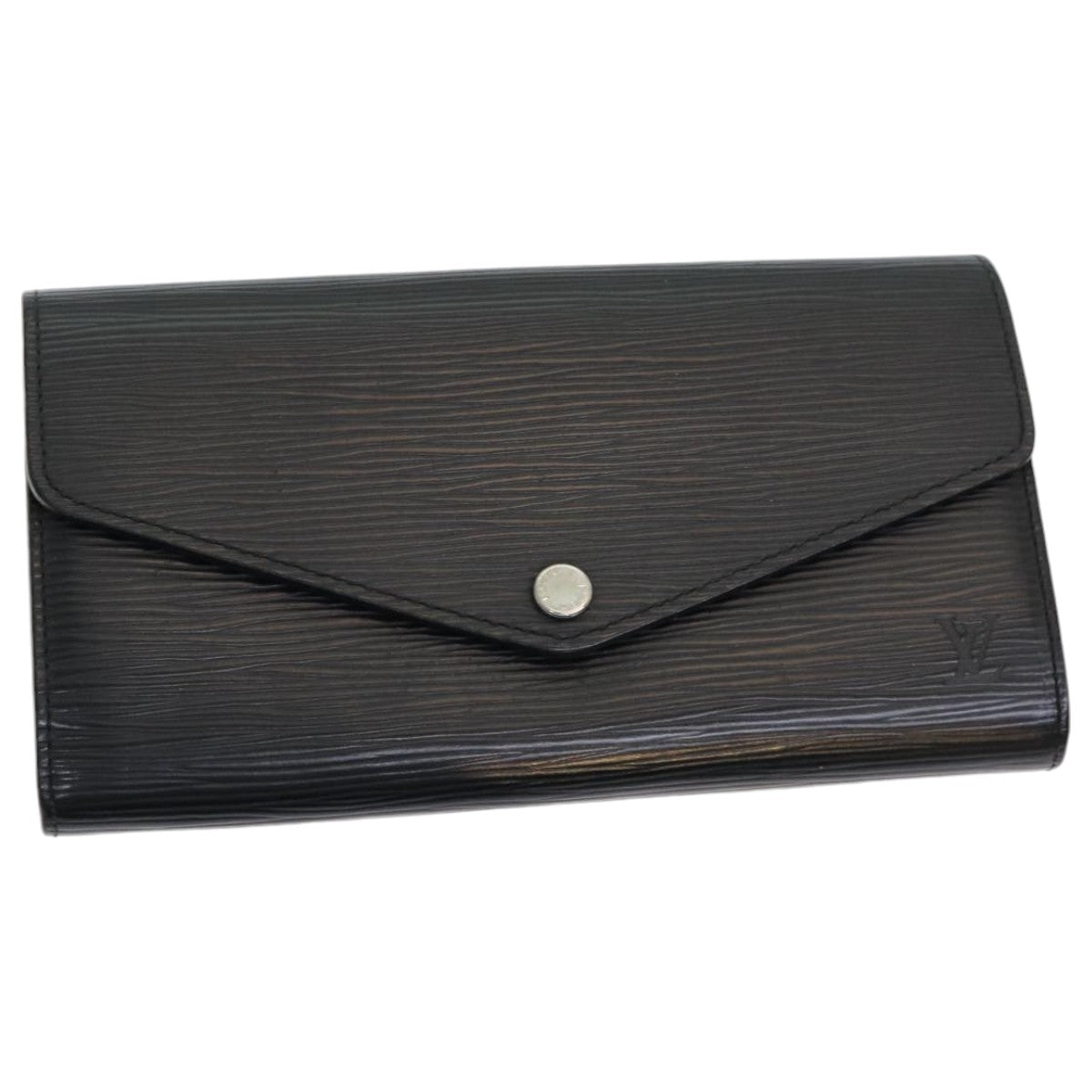 LOUIS VUITTON Epi Portefeuille Sarah Long Wallet Black M63742 LV Auth am6807