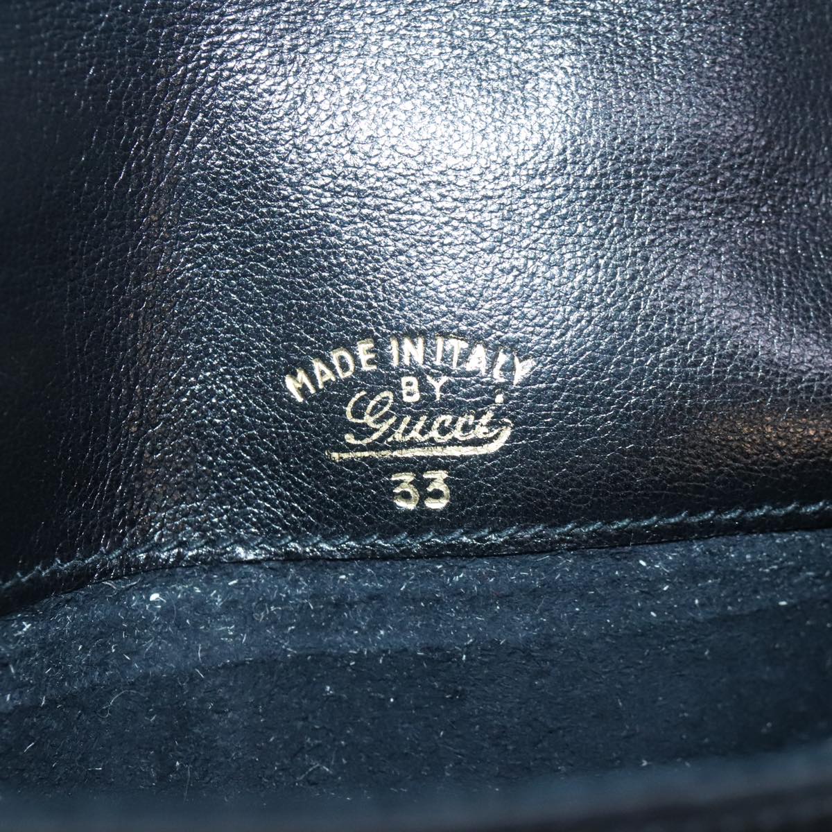 GUCCI Clutch Bag Leather Black Auth am6818