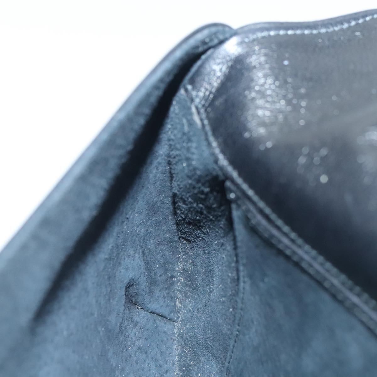 GUCCI Clutch Bag Leather Black Auth am6818