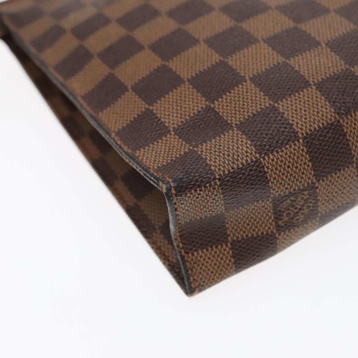 LOUIS VUITTON Damier Ebene Poche Toilette 26 Pouch N47543 LV Auth am6827