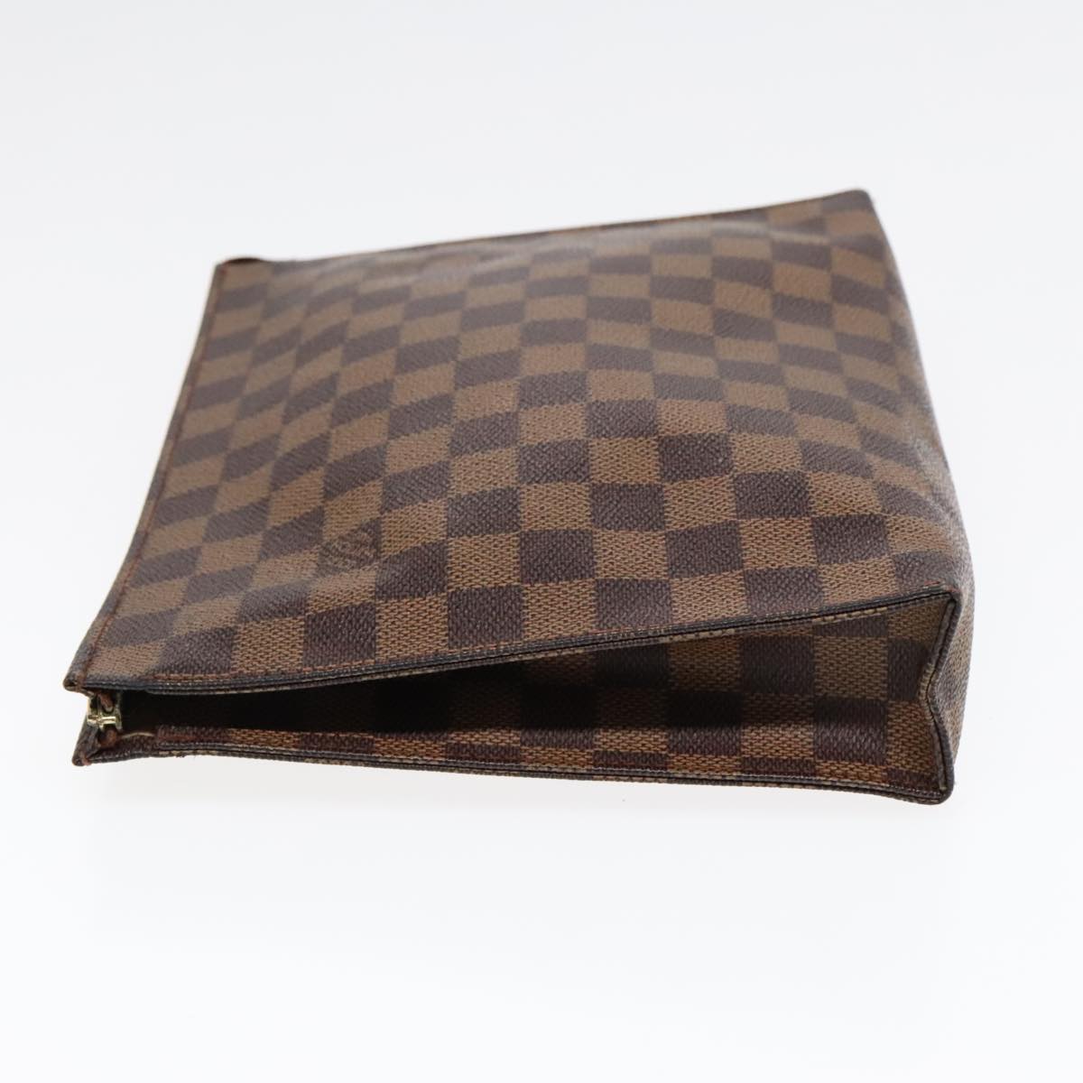 LOUIS VUITTON Damier Ebene Poche Toilette 26 Pouch N47543 LV Auth am6827