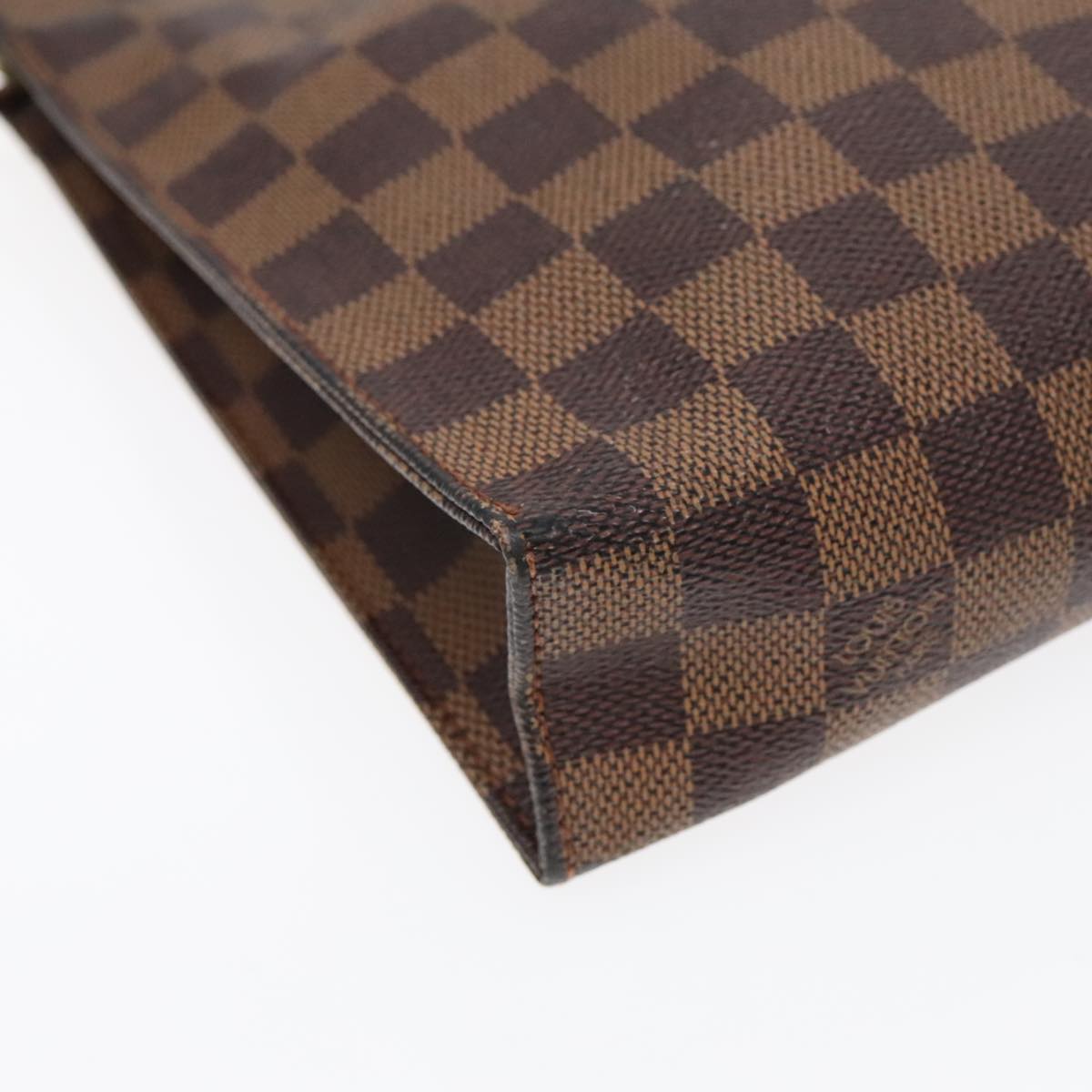 LOUIS VUITTON Damier Ebene Poche Toilette 26 Pouch N47543 LV Auth am6827