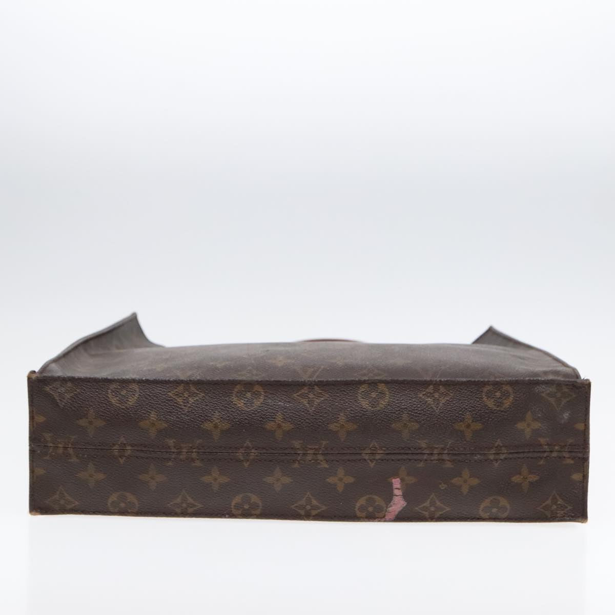 LOUIS VUITTON Monogram Sac Plat Hand Bag M51140 LV Auth am6851