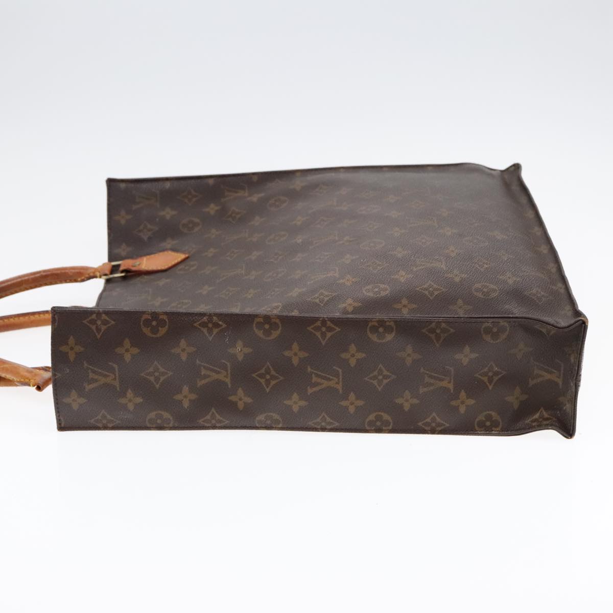 LOUIS VUITTON Monogram Sac Plat Hand Bag M51140 LV Auth am6851