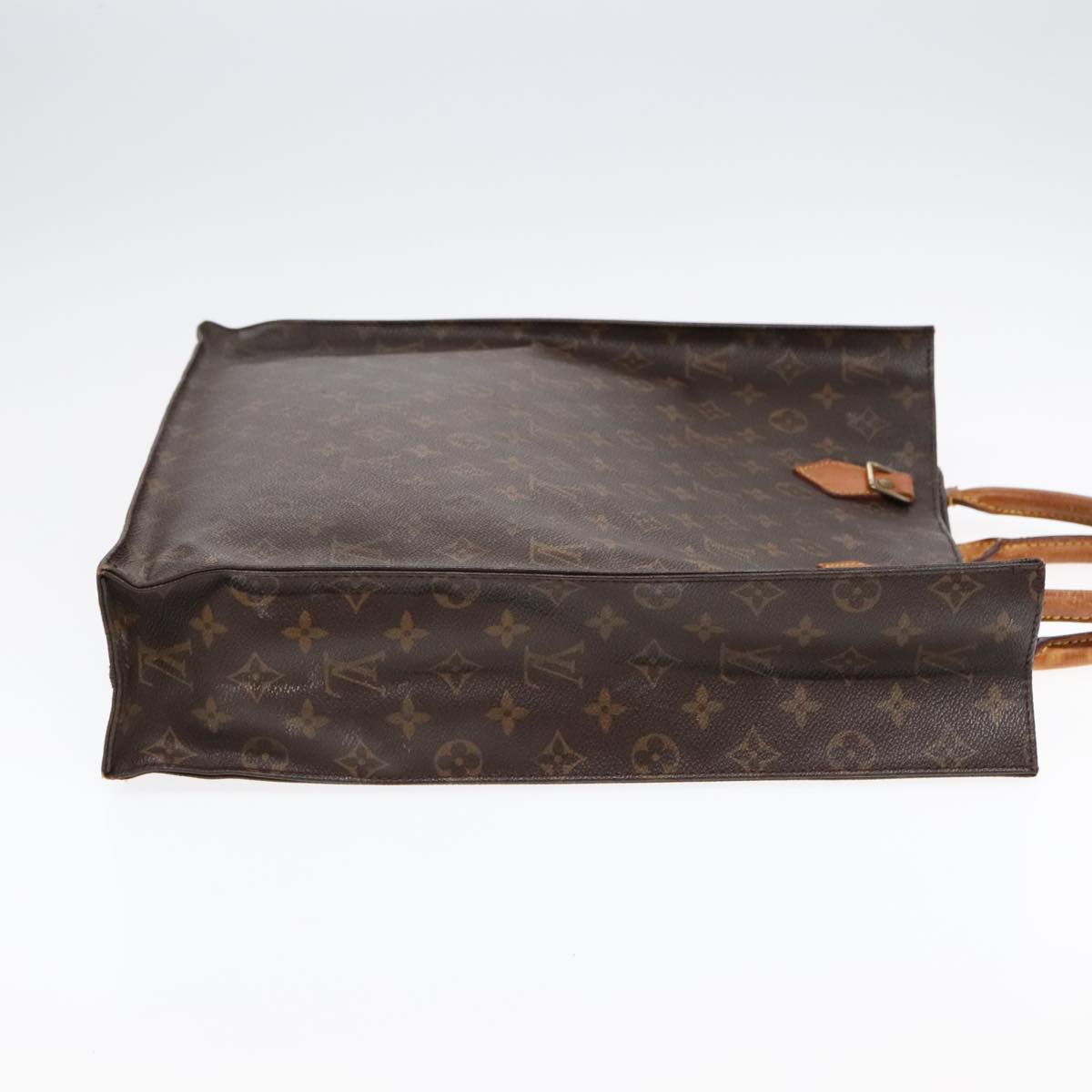 LOUIS VUITTON Monogram Sac Plat Hand Bag M51140 LV Auth am6851