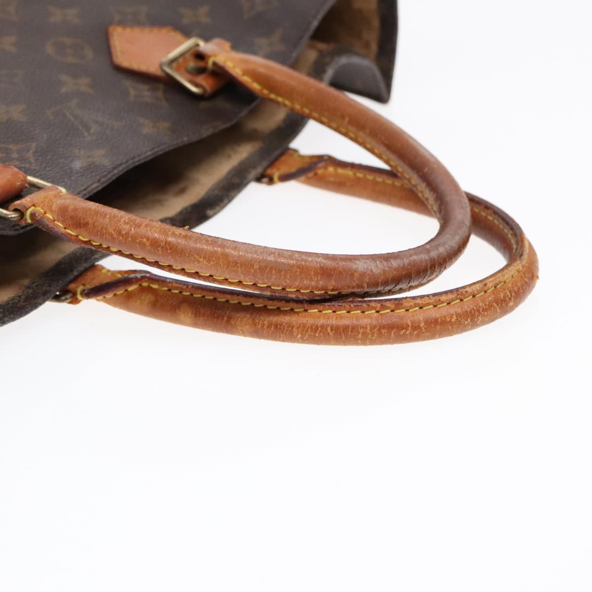 LOUIS VUITTON Monogram Sac Plat Hand Bag M51140 LV Auth am6851