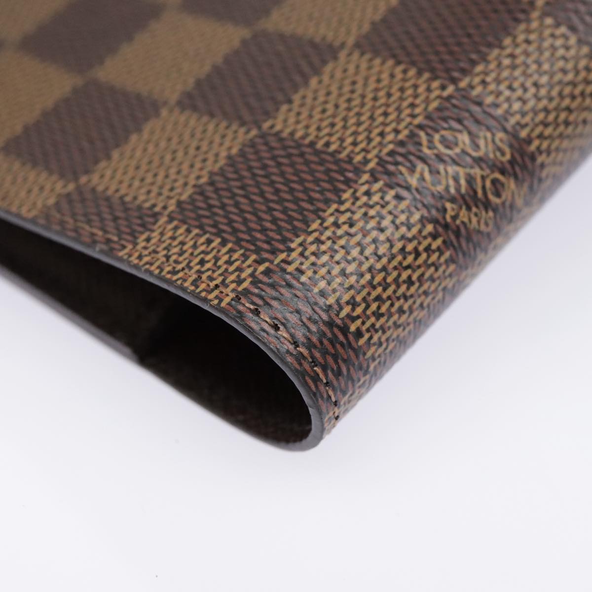 LOUIS VUITTON Damier Ebene Agenda Bureau Day Planner Cover R21065 Auth am6852V