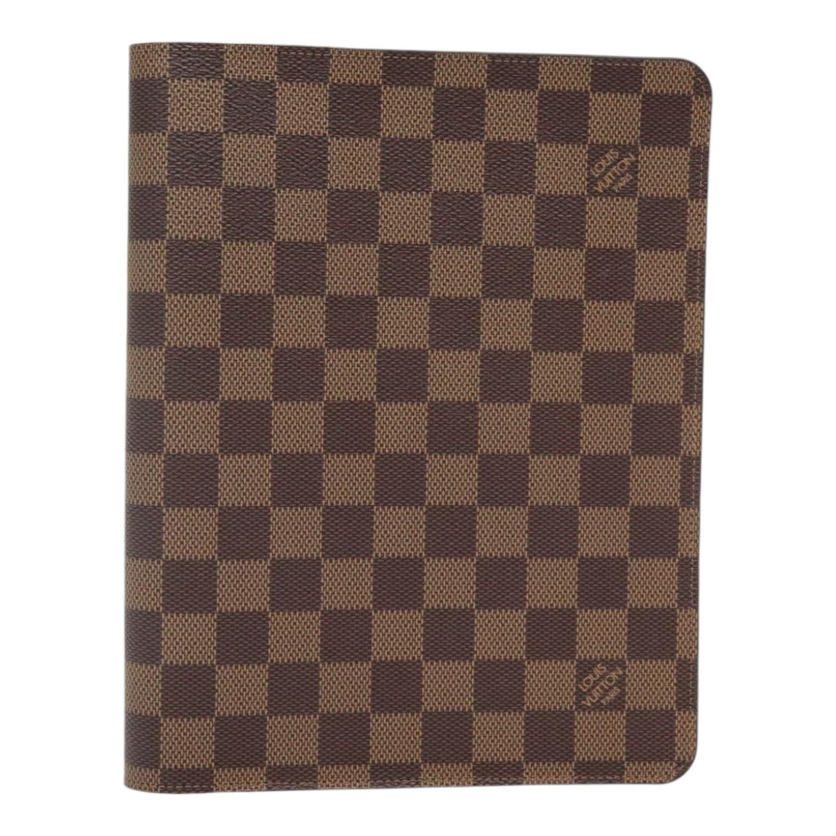 LOUIS VUITTON Damier Ebene Agenda Bureau Day Planner Cover R21065 Auth am6852V