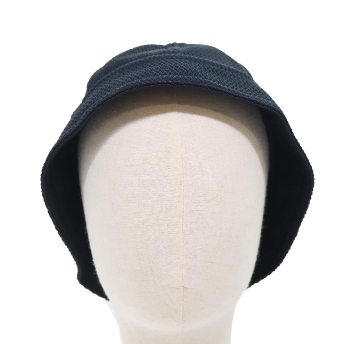 CHANEL Sports Line Hat cotton Black CC Auth am6872