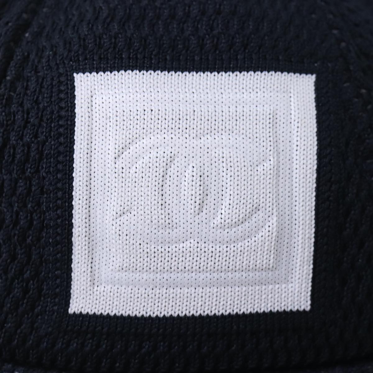 CHANEL Sports Line Hat cotton Black CC Auth am6872V