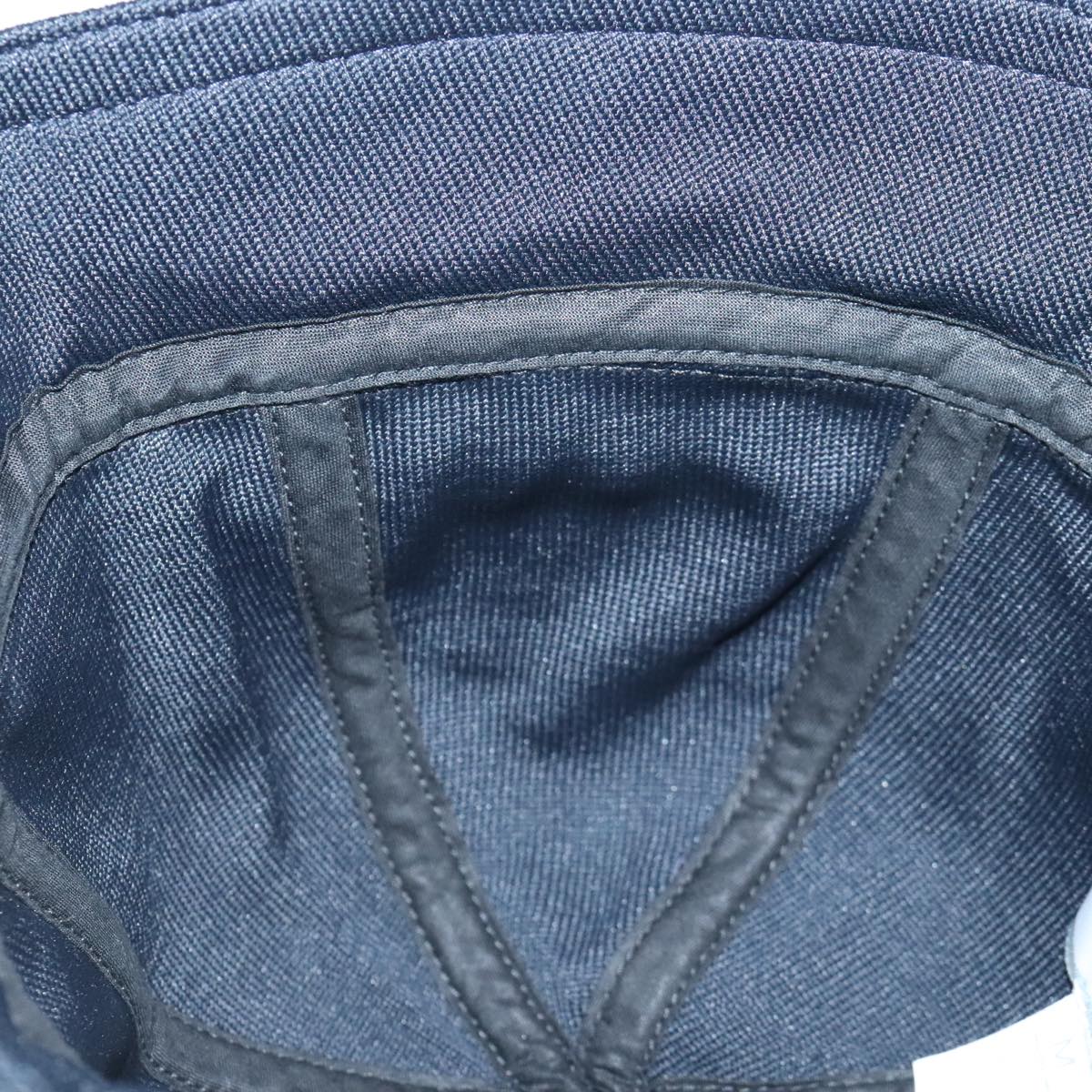 CHANEL Sports Line Hat cotton Black CC Auth am6872V